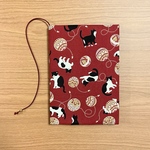 《 四六判》ブックカバー  ハンドメイド  猫とまり