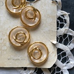 【1個】25mm/japan vintage/アクリルボタン