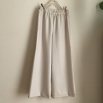 ストレッチウール（生成）で作ったワイドパンツ