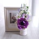【仏花】清らかな祈りのミニ仏花｜やさしい供花　ミニ仏花/喪中見舞い/仏壇花/仏花/お供え花/お盆/供花/お彼岸/命日
