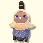 ショートパンツ　デニム風 星柄 ブルー