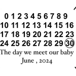 マルジェラ風　記念日カレンダー　誕生日　記念日　結婚　出産　データ納品