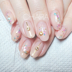 colorful♢shellbeige ヌーディシェルネイル