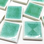 送料込！セルコア グリーン 25mm角タイル 20粒