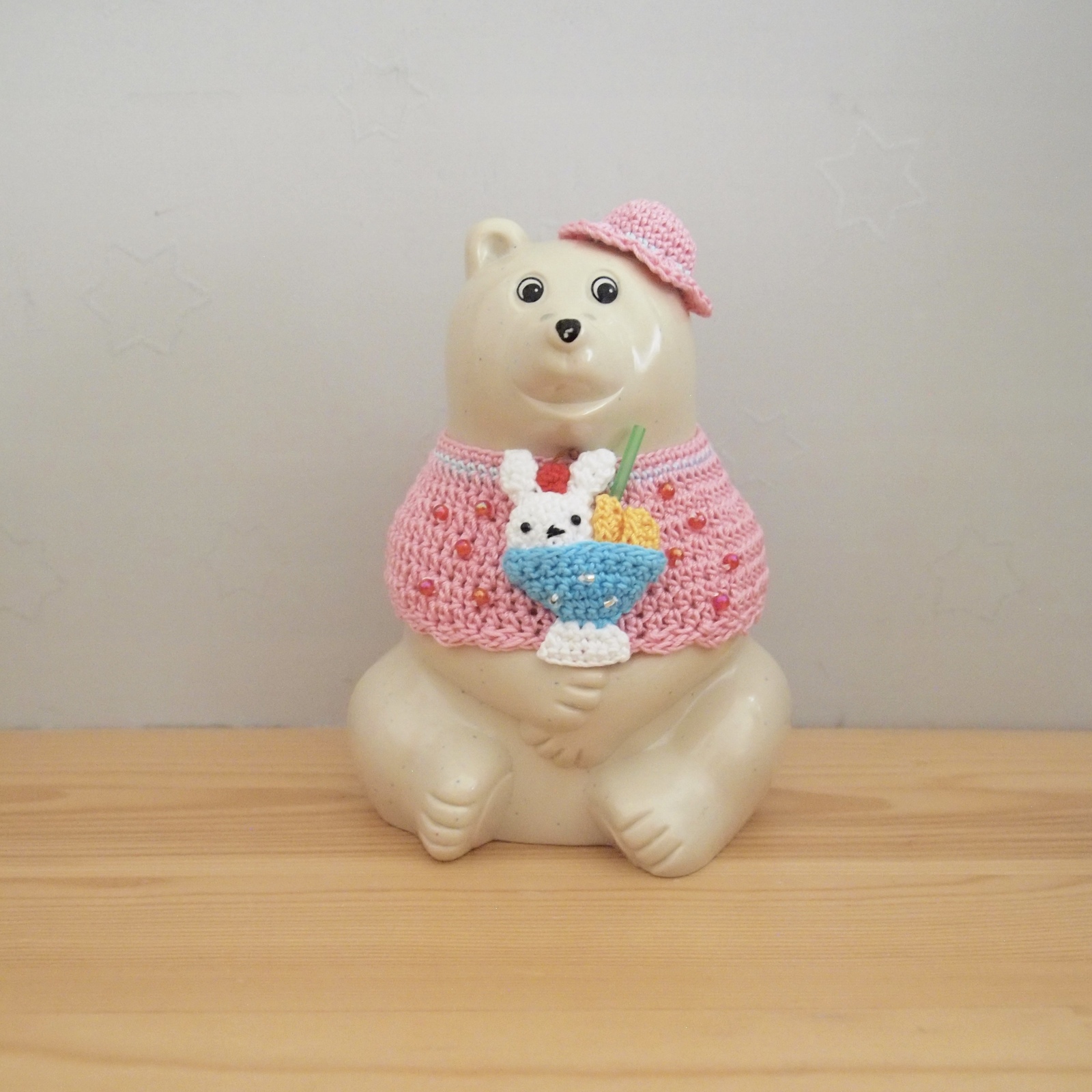 うさぎの家さま⋆*　5種類　しろくま貯金箱用　お着替えセット♪♪ しろくま貯金箱の衣替えお待たせ致しました