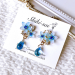 【再販♡】ブルースター②(水色)ピアス/イヤリング