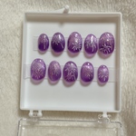 紫 花火 ネイルチップ