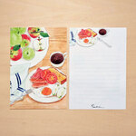 便箋『朝食』 絵画のような便箋（Ａ5）