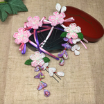 Uピン髪飾り【桜】つまみ細工