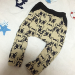 Y様オーダー品フレンチブルちゃんサルエルパンツ・ベージュー９０