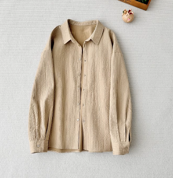 ゆったり とした ファッション コート カジュアル シャツ