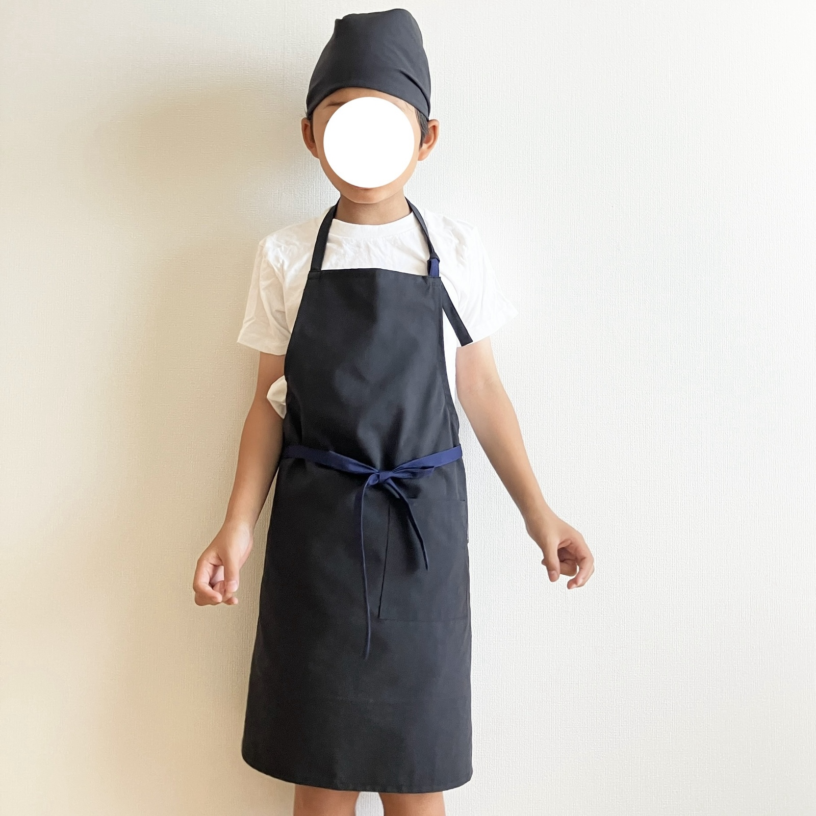 親孝行エプロン 三角巾 巾着袋/ 乾きやすくアイロンいらず