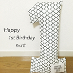 再販×4【名入れ】バースデークッション☆1クッション