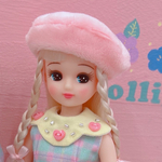 (単品)ボアベレー帽　ピンク
