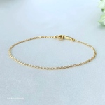 デザインカット ✴︎ チェーンブレスレット　サージカルステンレス ゴールド メンズ ペア シンプル ネックレス変更可