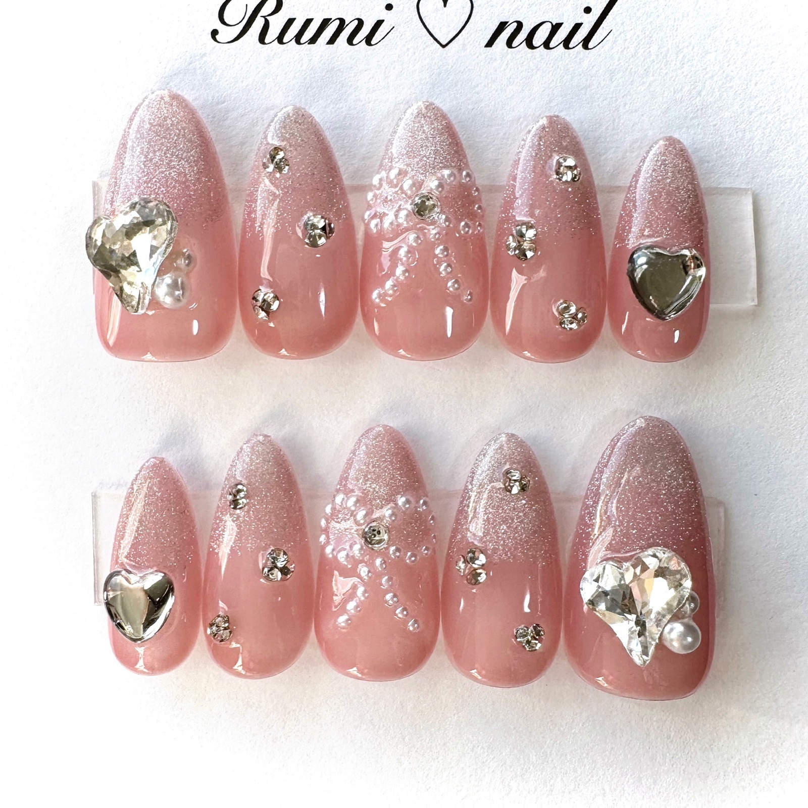 ネイルチップ‪‪♡ワインレッド 赤 ホワイト 量産型地雷韓国ワンホン‬‬