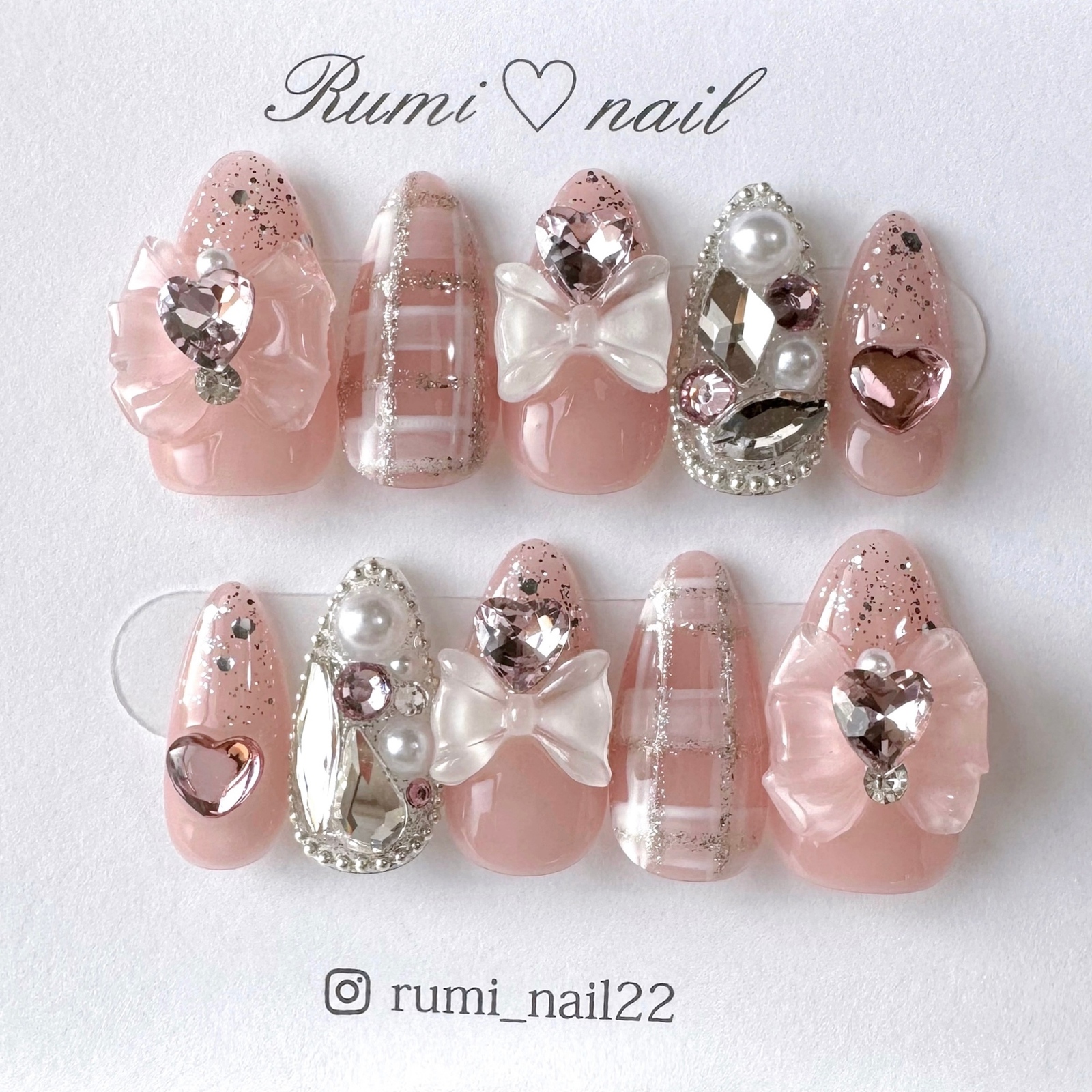 N06】量産型ネイルチップ ワンホンネイルチップ オーダーネイル 韓国ネイル