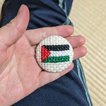 パレスチナ国旗ブローチ