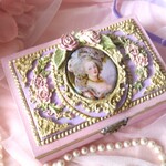 薔薇のマリーアントワネットのジュエリーボックス、指輪ケース