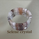縞瑪瑙　バングル　ストライプアゲート　天然石バングル　Selene crystal