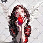 【G204】teatea.オリジナル 人物ステッカー