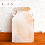 FirstArt 〖ミルク缶の ファーストアート プレート🐮〗