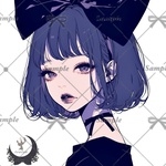  【G349】teatea.オリジナル 人物ステッカー