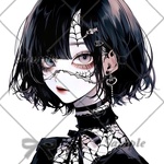  【G354】teatea.オリジナル 人物ステッカー