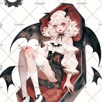  【G371】teatea.オリジナル 人物ステッカー