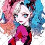  【G416】teatea.オリジナル 人物ステッカー 