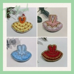 ［受注制作］オーダーメイド　バレエ衣装　チュチュ　刺繍ビーズブローチ/キーチャーム　バレリーナ