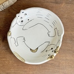 丸皿【くまとねこ】