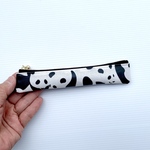 Miya様オーダー品❣️超スリムぺンケース　両面パンダ🐼ラミネート生地　16cmファスナー