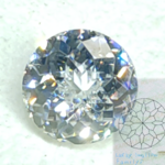 💎 特注品 特殊カット 調整色 ダイヤモンドカラー 無色 テスト済み 身分証明書付き モアサナイト 約1cts 約6.5mm 人工 宝石 モアッサナイト ラウンド ♪ 6352
