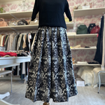 ベスト オブ モリス『コンプトン』ファブリック　タックスカート　ブラック