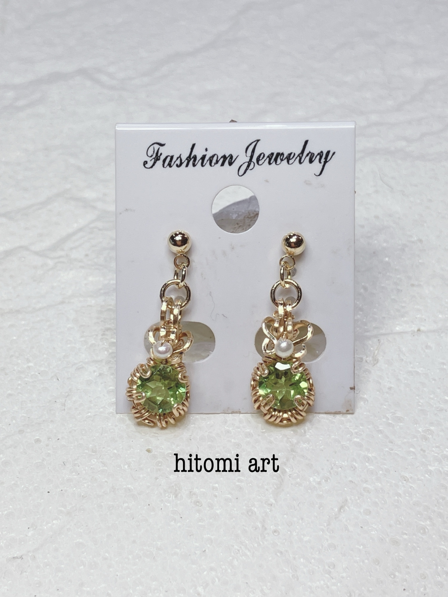 ペリドットのピアス