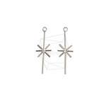 PDT-2809-R【2個入り】スノーフラワーペンダント,Snow Flower Pendant