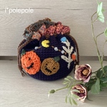 ハロウィンの巾着ポーチ