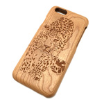 iphone 5/5s/SE 6/6s 6plus/6splus7 7plus ケース 木製 ウッド ヒョウ