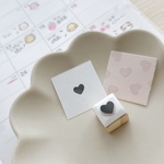 【手帳はんこ】　ハート　ミニサイズ　スケジュール帳はんこ