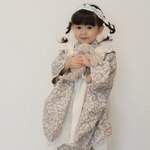 【レンタル】　８０-110サイズ　セパレート着物＋被布エプロン