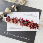 そろい咲きチョコレートコスモスのバレッタ（受注販売）