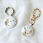 【うちの子グッズ 】　  猫 犬 小動物 ペット うちの子キーホルダー チャーム 写真入り 名前入り