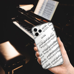 『ラヴェル 水の戯れ』♬iPhone/android 多機種対応 クリアケース カバー 透明 スマホケース Galaxy AQUOS Xperia 音楽 ピアノ レッスン クラシック 習い事 蕭邦