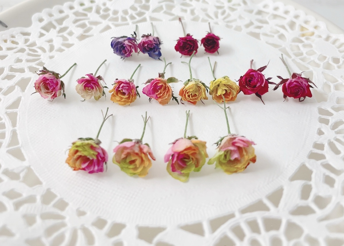 ドライフラワー 花材 素材 リトルウッズ 蕾染め ヘッド ケース入り