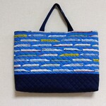 新幹線柄のレッスンバッグ30x42