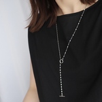 選べる長さ✶つけっぱなしOK✶サージカルステンレス✶ペタルチェーン マンテル Y字ネックレス SUS316L ロングネックレス