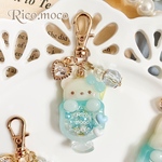【くまちゃん】アニマルソーダドリンク🩵🫧‪✨️  シャカシャカキーホルダー レジンキーホルダー アニマルドリンク 1点