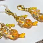 金木犀にゃんこ （猫のチャーム、キーホルダー、アンブレラマーカー）