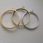  【在庫処分価格】空枠・まるい空枠・5個セット・シルバー【レジンセッティング】